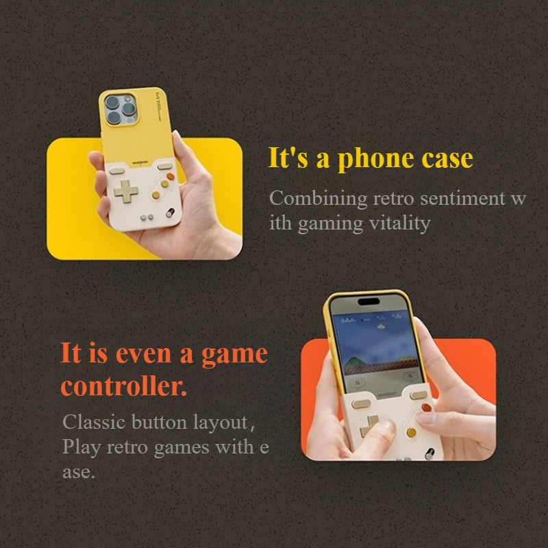 Bitmolab GAMEBABY Phone Case Anti-drop Case for IPhone 15 16 Pro Max Support GB GBC NES Key Layout Custom Gamepads Phone Case