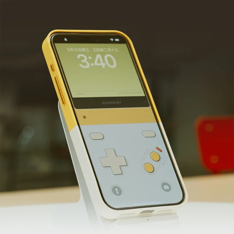 Bitmolab GAMEBABY Phone Case Anti-drop Case for IPhone 15 16 Pro Max Support GB GBC NES Key Layout Custom Gamepads Phone Case