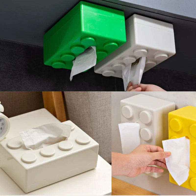 Block-Style Tissue Storage Box