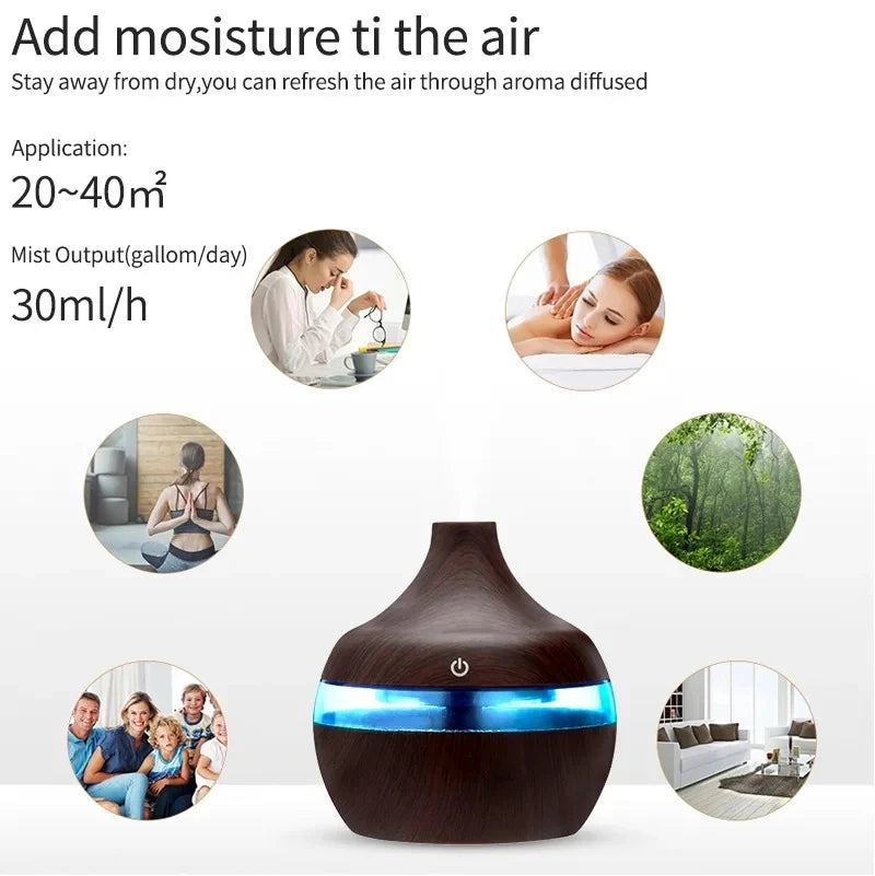 Wood Aroma Humidifier