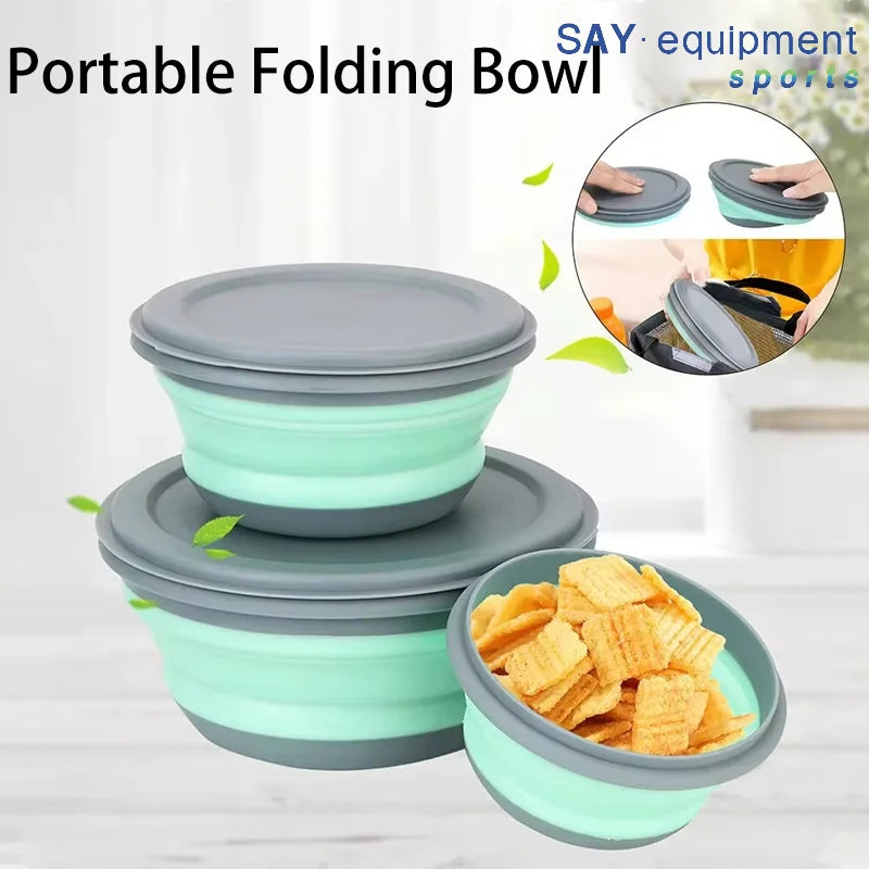 Collapsible Silicone Bowl with Lid