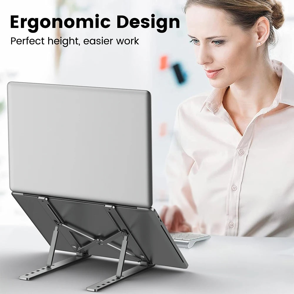 Ergonomic Foldable Laptop Riser