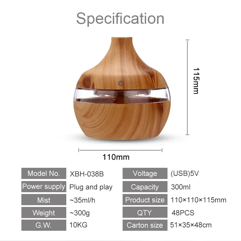 Wood Aroma Humidifier