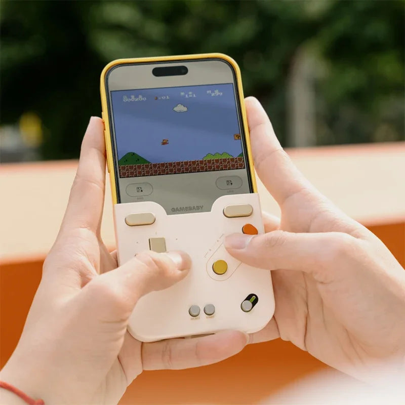Bitmolab GAMEBABY Phone Case Anti-drop Case for IPhone 15 16 Pro Max Support GB GBC NES Key Layout Custom Gamepads Phone Case