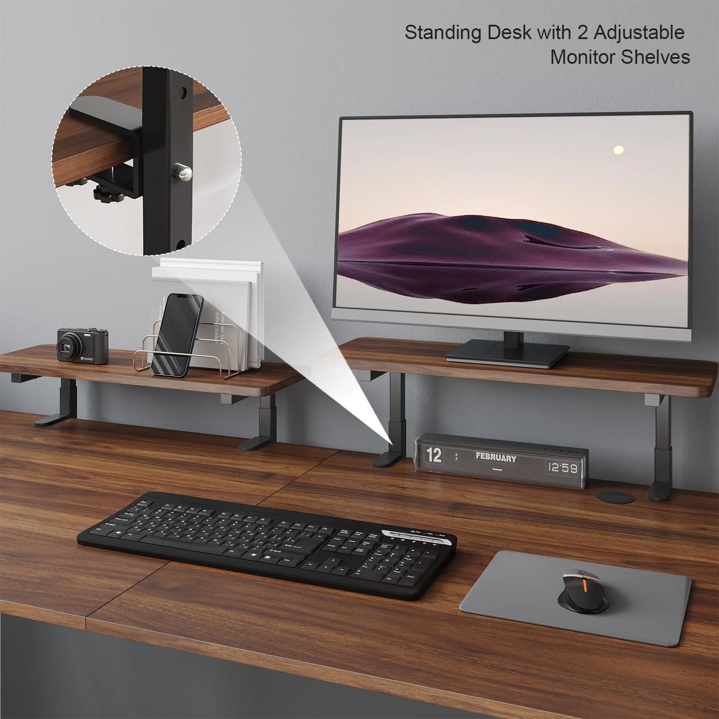 Electric Stand Up Desk with Memory Controller & Adjustable Height