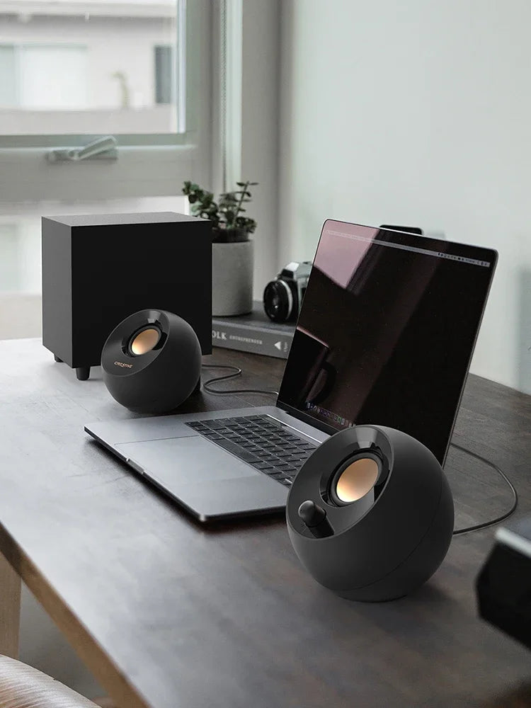 Creative Pebble Plus 2.0 Speaker 3d Surround Usb Wired Mini Speaker Notebook Accessory for Computer Desktop Pc Gamer Man Gifts