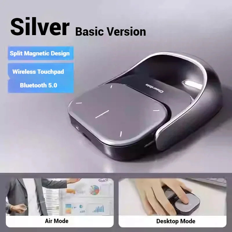 Detachable Laser Pointer Air AI Smart Bluetooth Mouse Wireless Touchpad Presenter Remote Voice Recording Deepseek Business Mouse