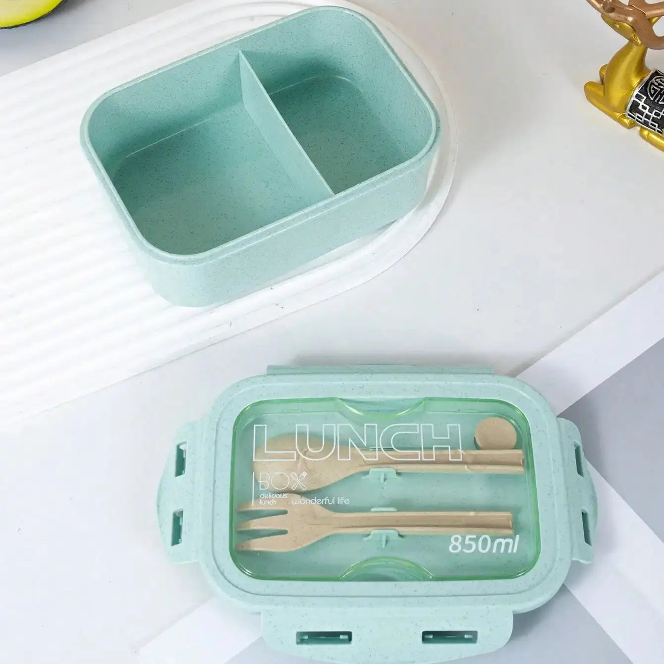 Square Lunch Box with Tableware