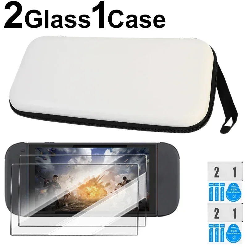 Carrying Case & Tempered Glass Screen Protector for Nintendo Switch 2