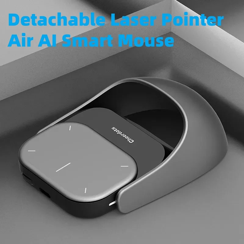 Detachable Laser Pointer Air AI Smart Bluetooth Mouse Wireless Touchpad Presenter Remote Voice Recording Deepseek Business Mouse