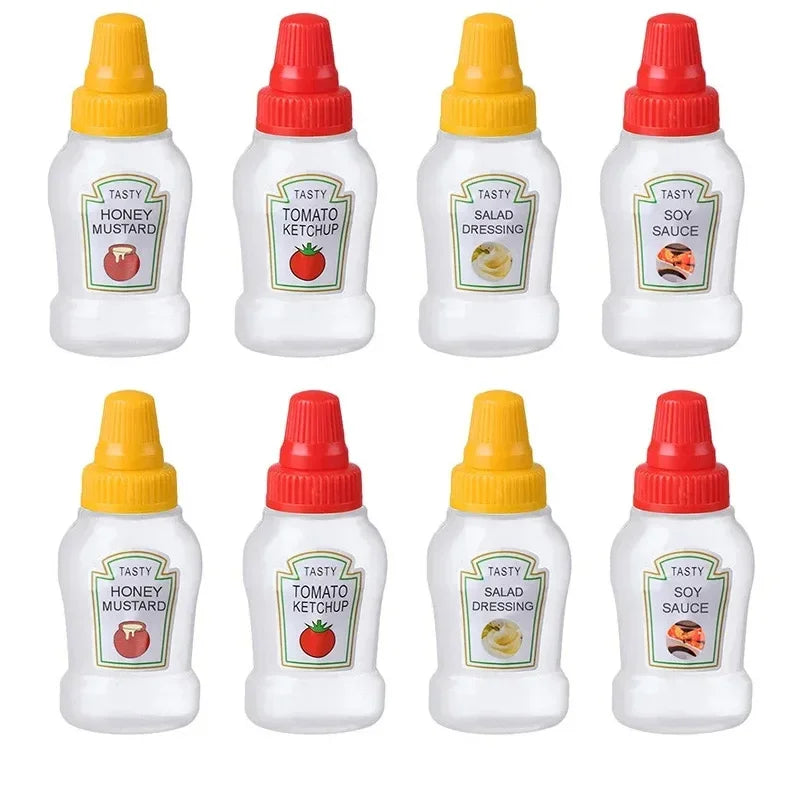 Mini Condiment Squeeze Bottles