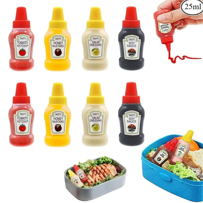 Mini Condiment Squeeze Bottles