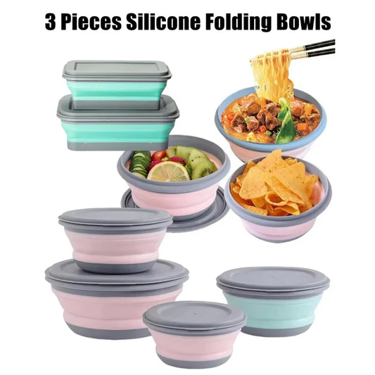 Collapsible Silicone Bowl with Lid