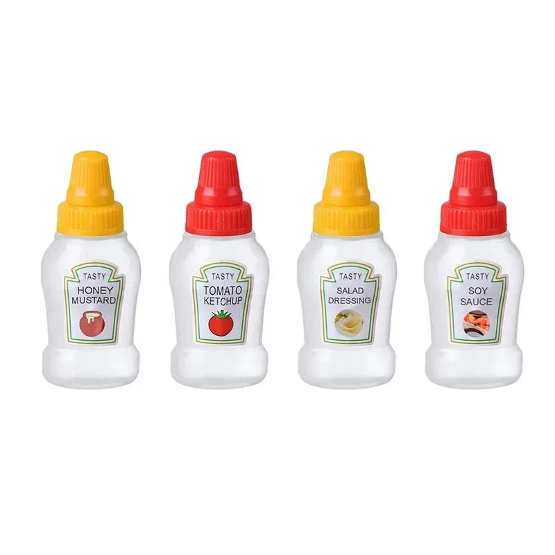Mini Condiment Squeeze Bottles