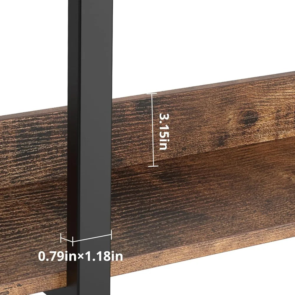 5-Tier Triple Wide Bookcase