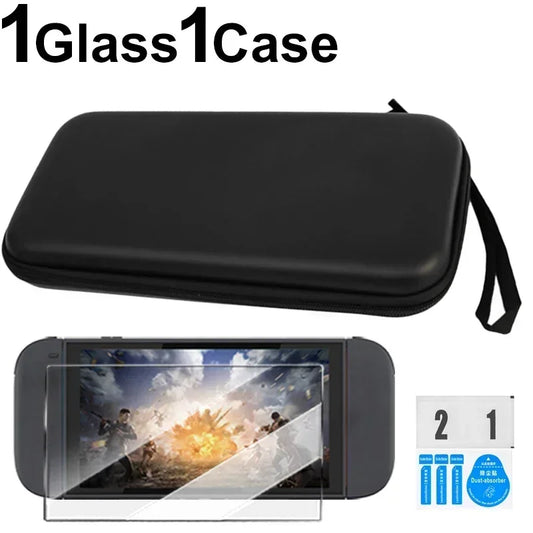 Carrying Case & Tempered Glass Screen Protector for Nintendo Switch 2