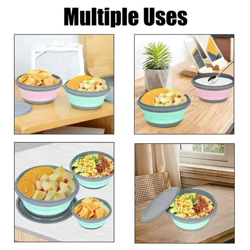 Collapsible Silicone Bowl with Lid