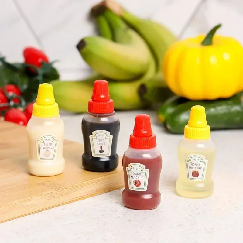 Mini Condiment Squeeze Bottles