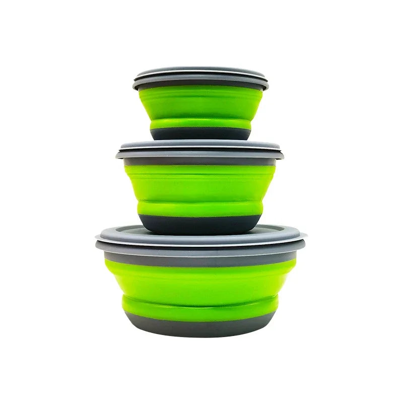 Collapsible Silicone Bowl with Lid