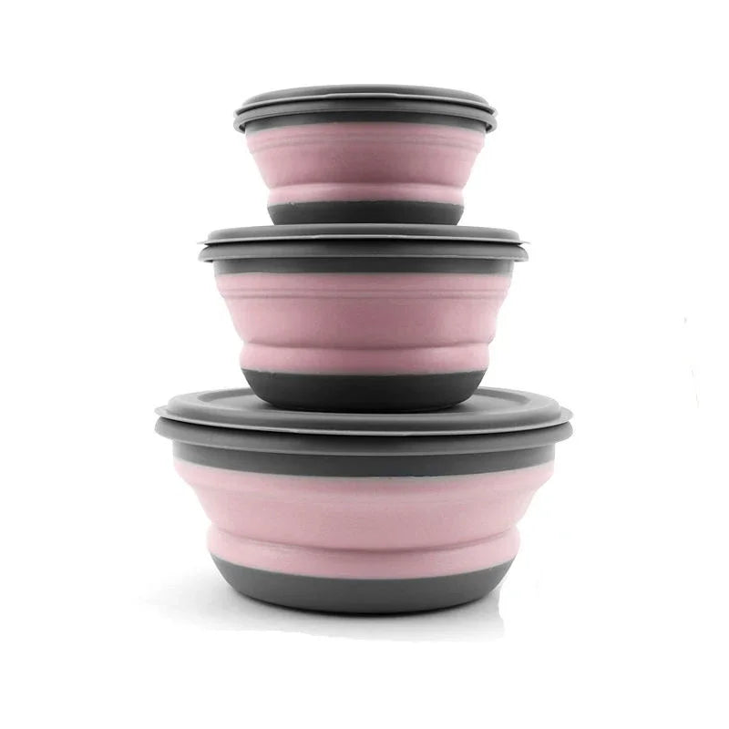 Collapsible Silicone Bowl with Lid