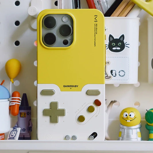 Bitmolab GAMEBABY Phone Case Anti-drop Case for IPhone 15 16 Pro Max Support GB GBC NES Key Layout Custom Gamepads Phone Case