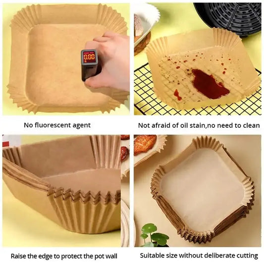 50pcs Air Fryer Parchment Paper Liners